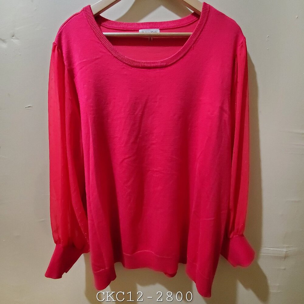 Women's Calvin Klein Chiffon Sweater